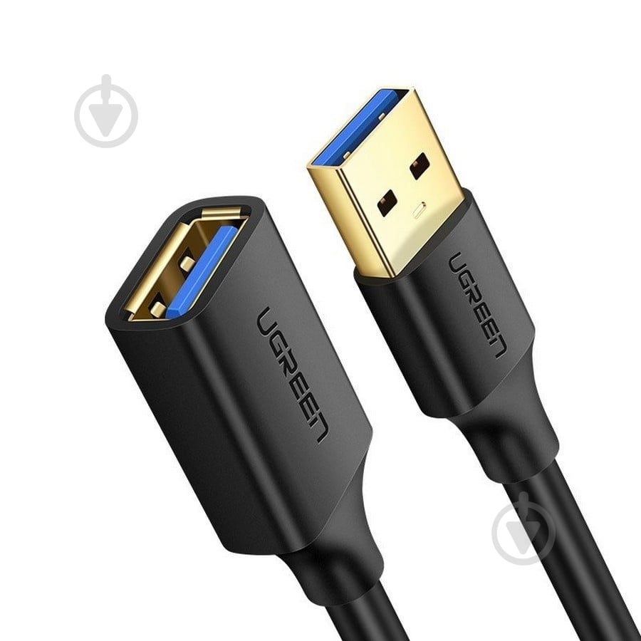 Дата-кабель UGREEN US129 USB 3.0 Extension Male Cable 1 м черный (10368) - фото 2