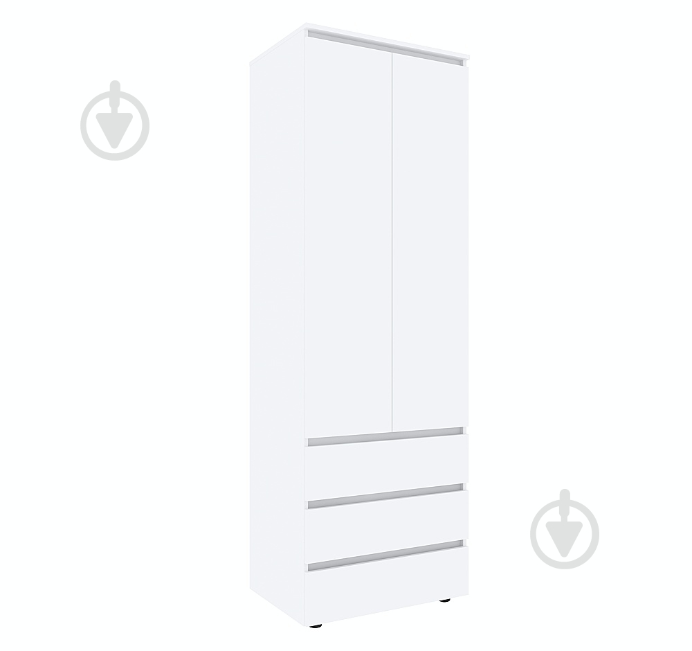 Шкаф для одежды DC STEVE со штангой 2100х700х500 мм нимфея альба / нимфея альба - фото 1 Шкаф для одежды DC STEVE со штангой 2100х700х500 мм нимфея альба / нимфея альба - фото 1