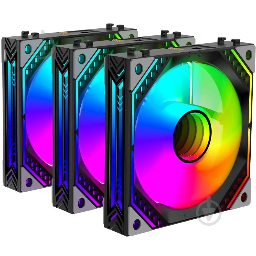 Корпусный кулер 2E GAMING Air Cool Magic Mirror ACF120MB-ARGB - фото 1