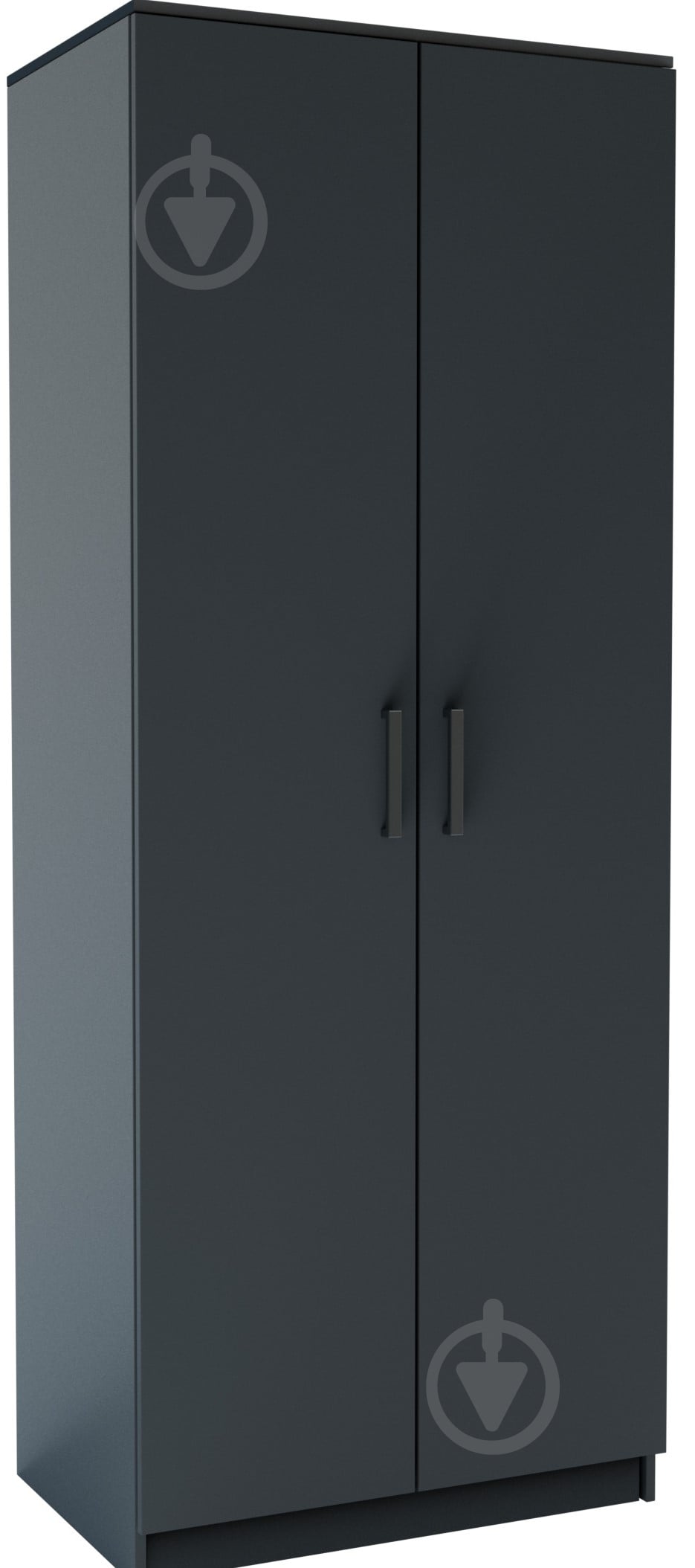 Шкаф Симпл 2д 2050х800х520 мм графит / графит - фото 1