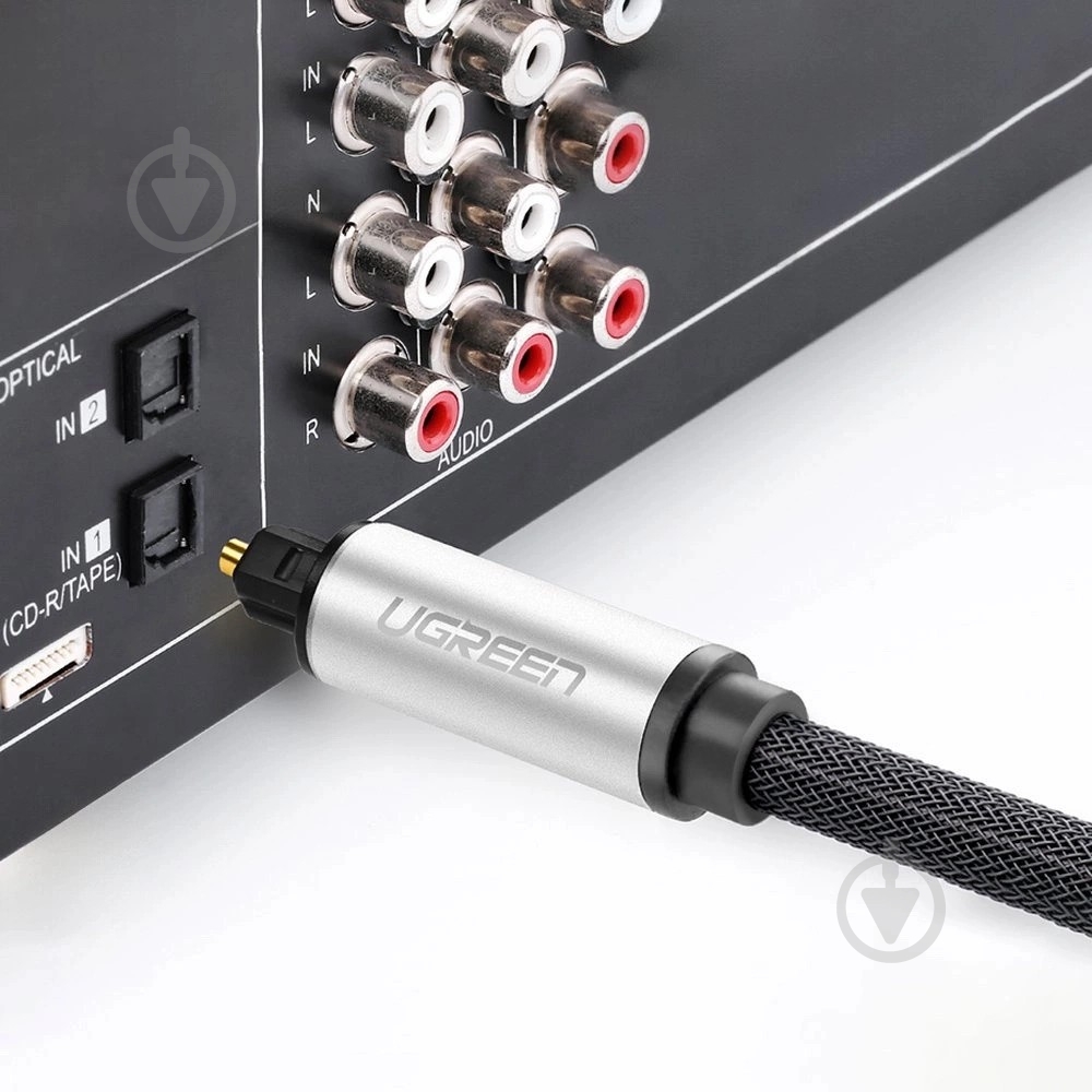 Кабель UGREEN AV108 Toslink Optical Audio Cable (10541) 3 м black (10541) - фото 5