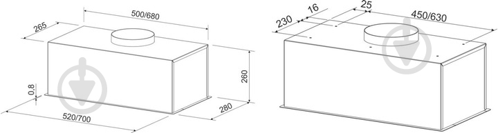 Вытяжка Eleyus BOXER 800 LED 52 BL - фото 15 Вытяжка Eleyus BOXER 800 LED 52 BL - фото 15