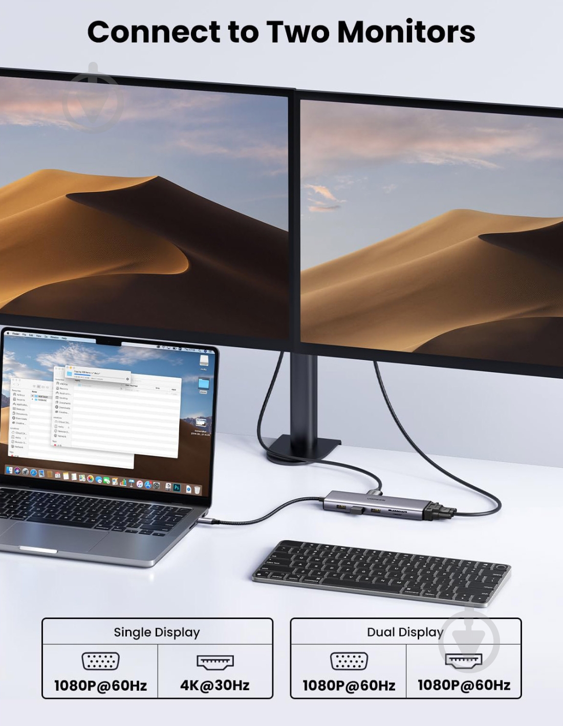 Док-станция UGREEN CM498 silver (15601) - фото 5 Док-станция UGREEN CM498 silver (15601) - фото 5