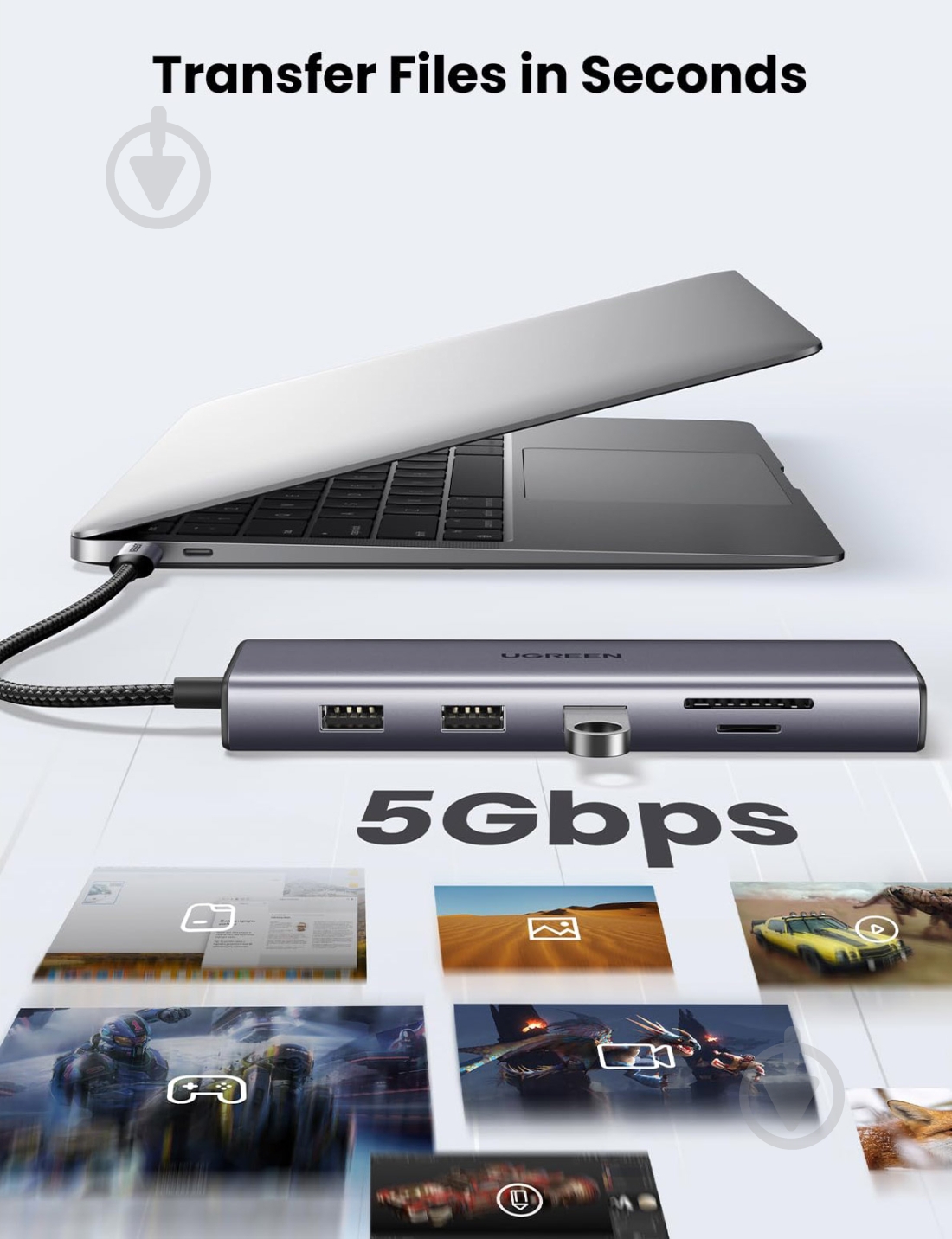 Док-станция UGREEN CM498 silver (15601) - фото 8 Док-станция UGREEN CM498 silver (15601) - фото 8