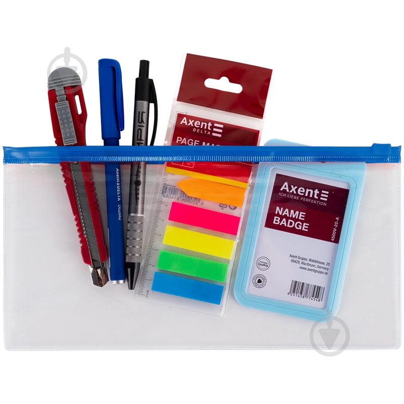 Папка-конверт DL застежка zip-lock Axent 1409-22-A - фото 2 Папка-конверт DL застежка zip-lock Axent 1409-22-A - фото 2