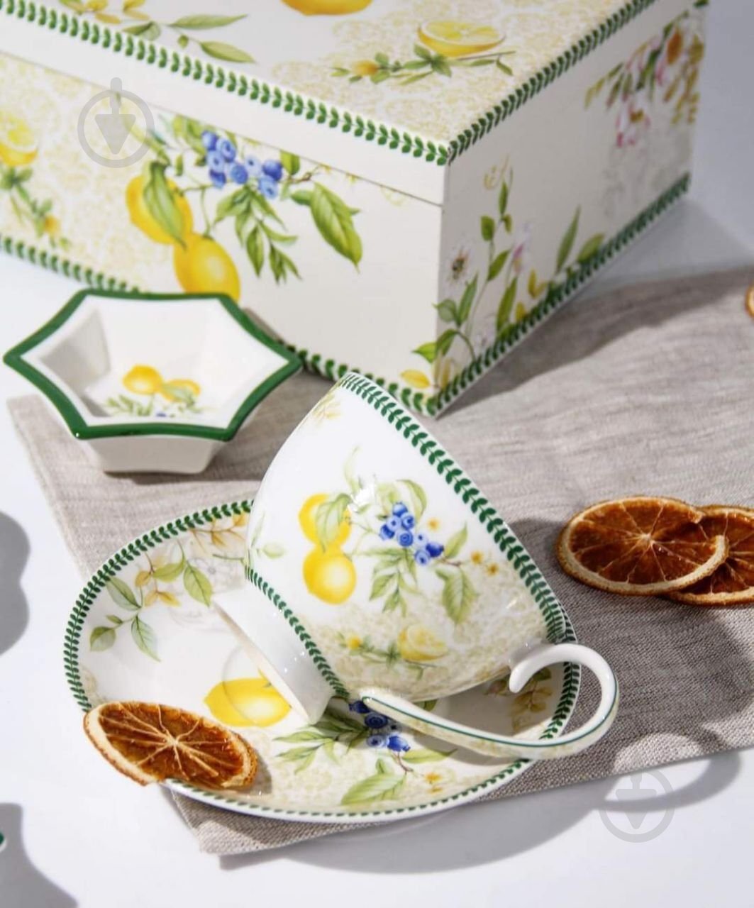 Чашка с блюдцем Lefard Lemon 250 мл. - фото 2