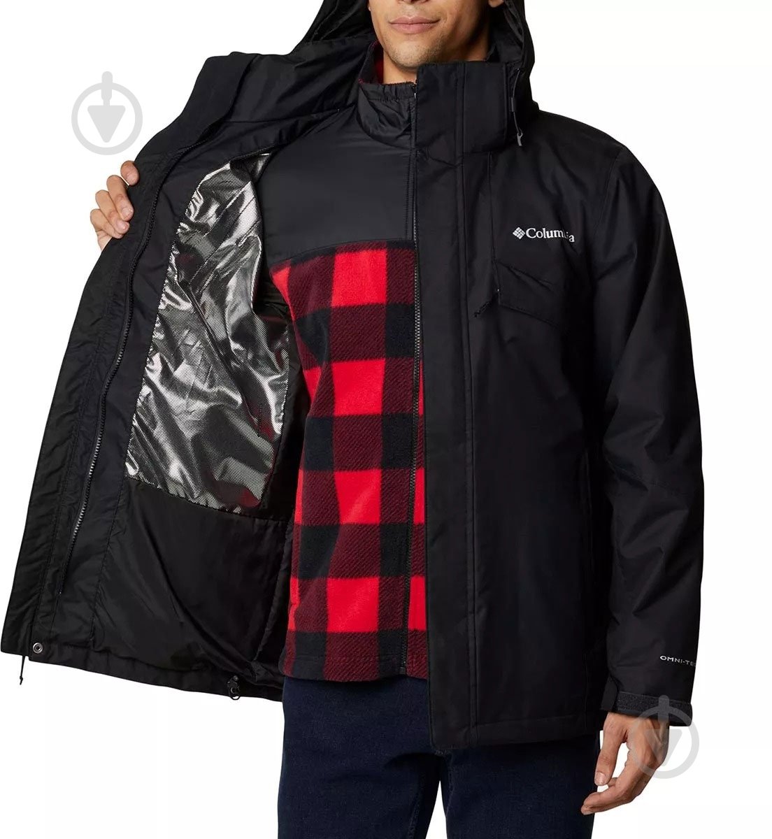 Куртка Columbia BUGABOO II FLEECE INTERCHANGE 1800662.012/black р.L чорна - фото 8 Куртка Columbia BUGABOO II FLEECE INTERCHANGE 1800662.012/black р.L чорна - фото 8