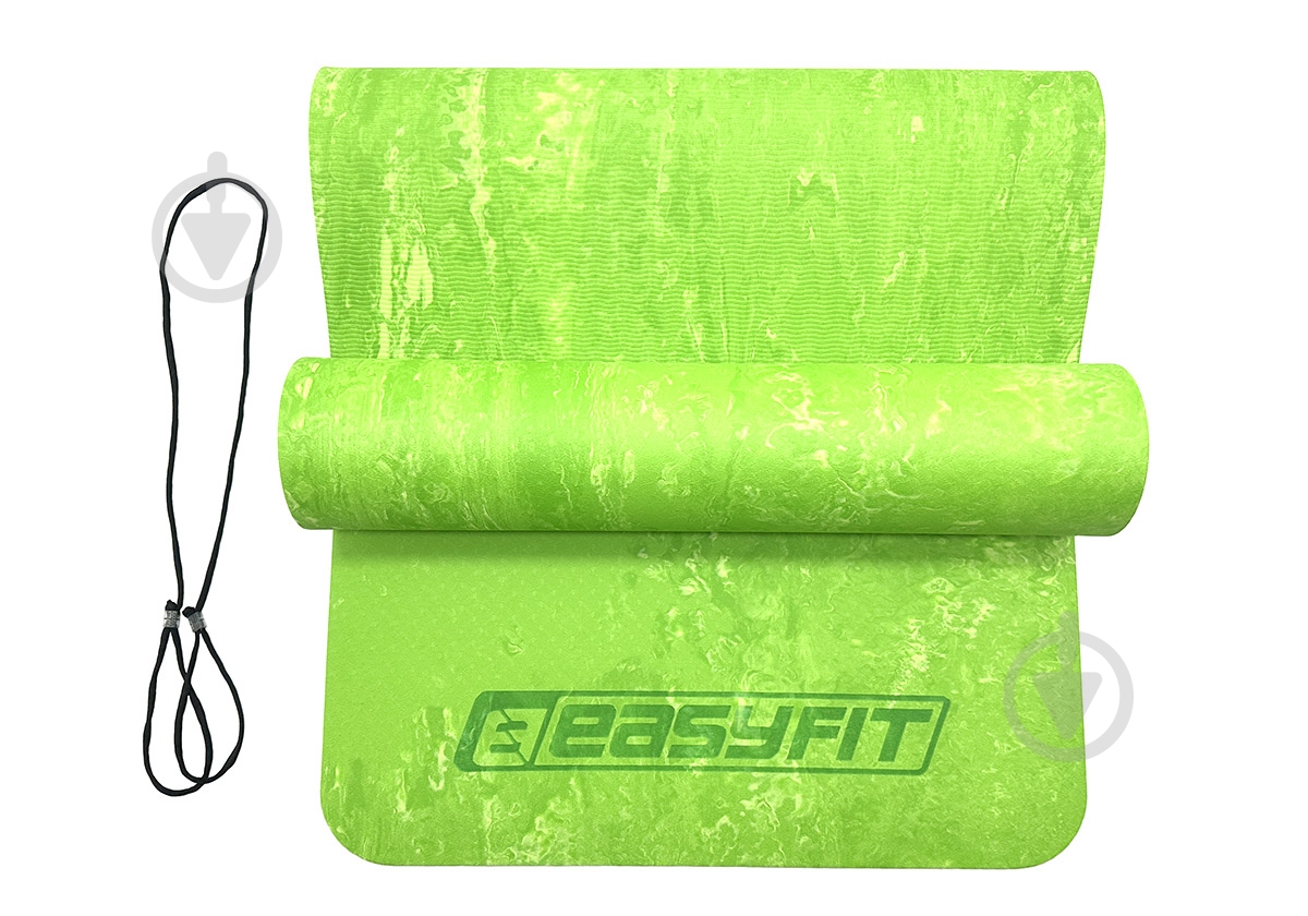 ᐉ Коврик для йоги и фитнеса EasyFit 183х61х0,8 см PER Premium Mat