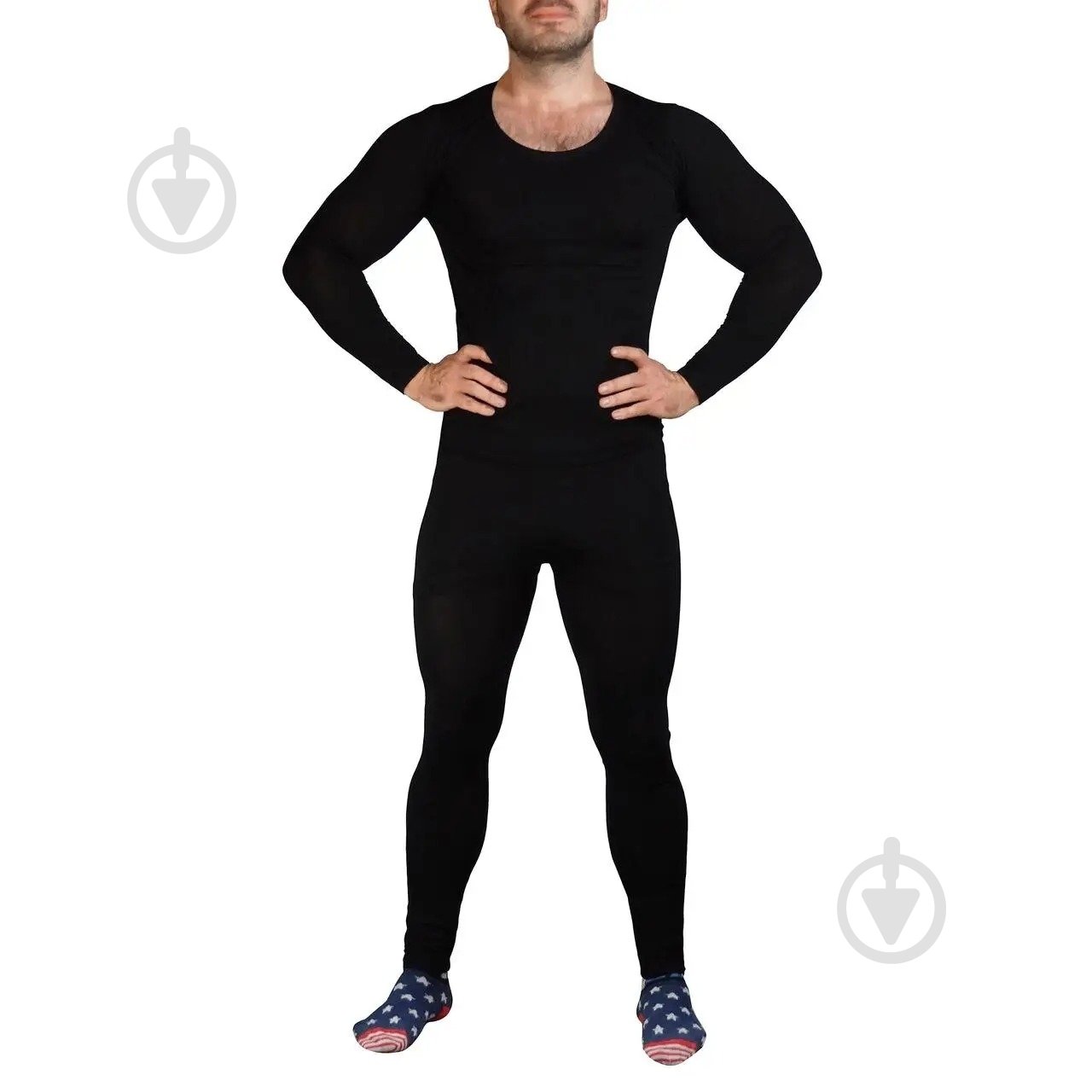 Комплект термобелья Supretto 56570001 р. черный - фото 1