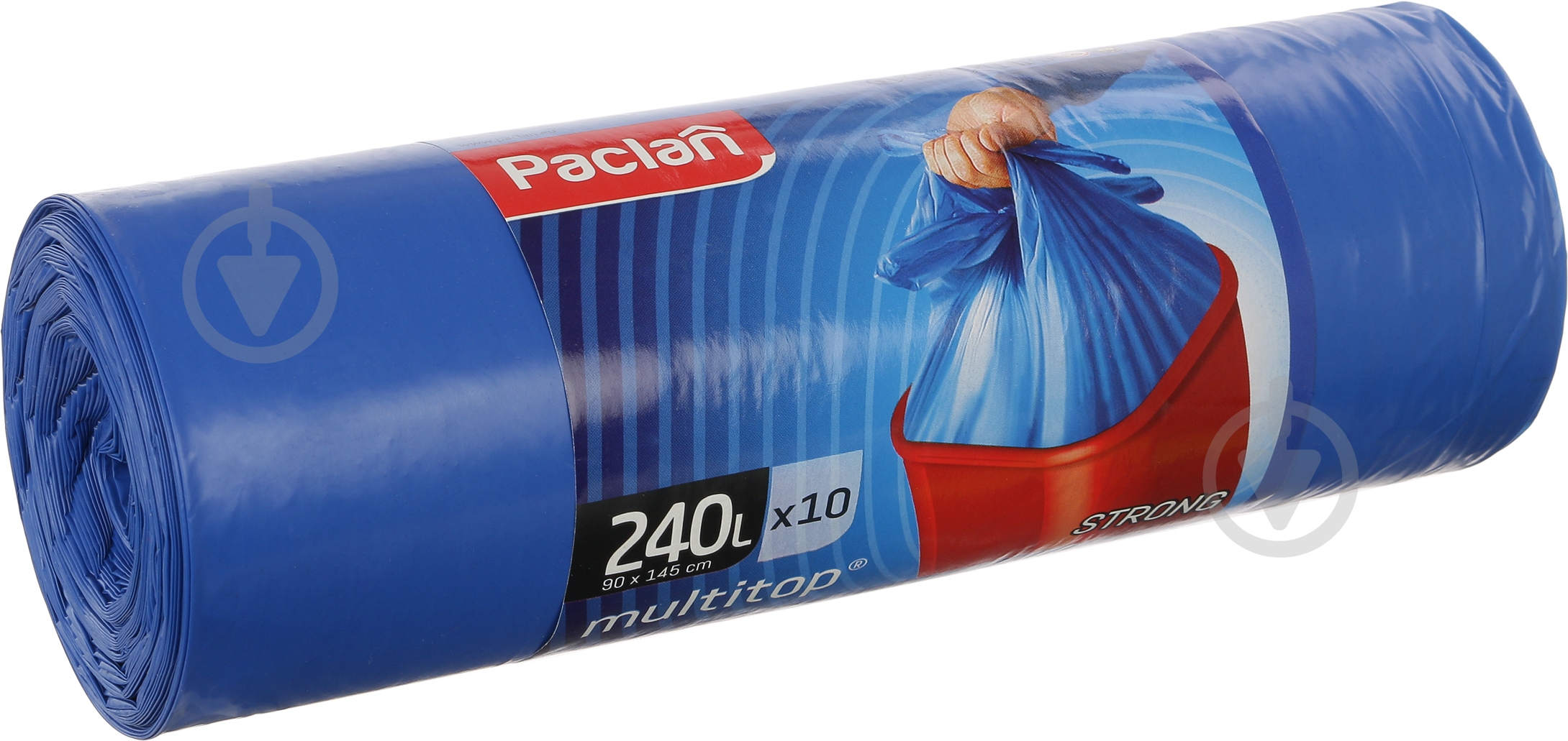Мешки для бытового мусора Paclan стандартные 240 л 10 шт. (5900942341726) - фото 1