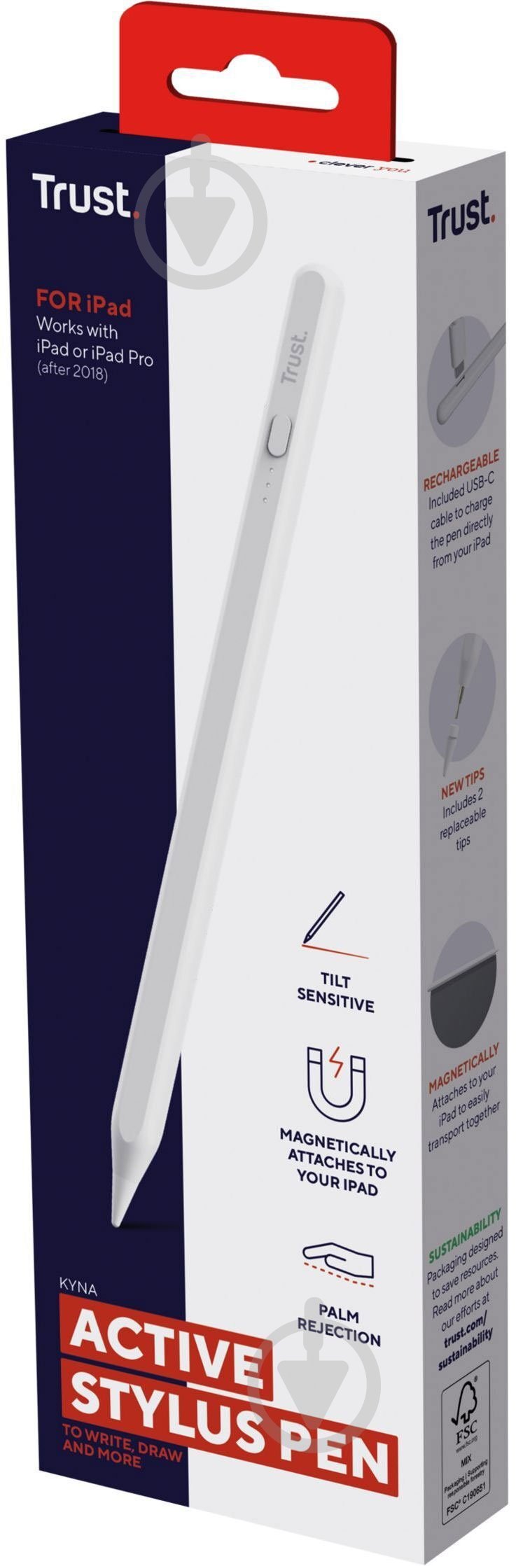 Стилус Trust Kyna білий (25191_TRUST) - фото 7 Стилус Trust Kyna білий (25191_TRUST) - фото 7