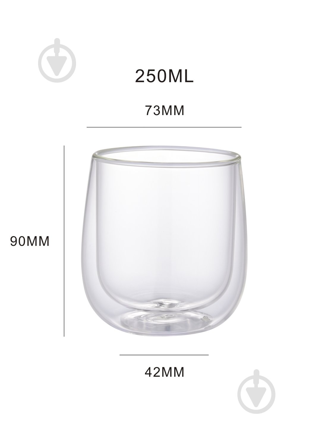 Набір склянок Smart Kitchen by Flamberg Glassy 250 мл 2 шт. - фото 4