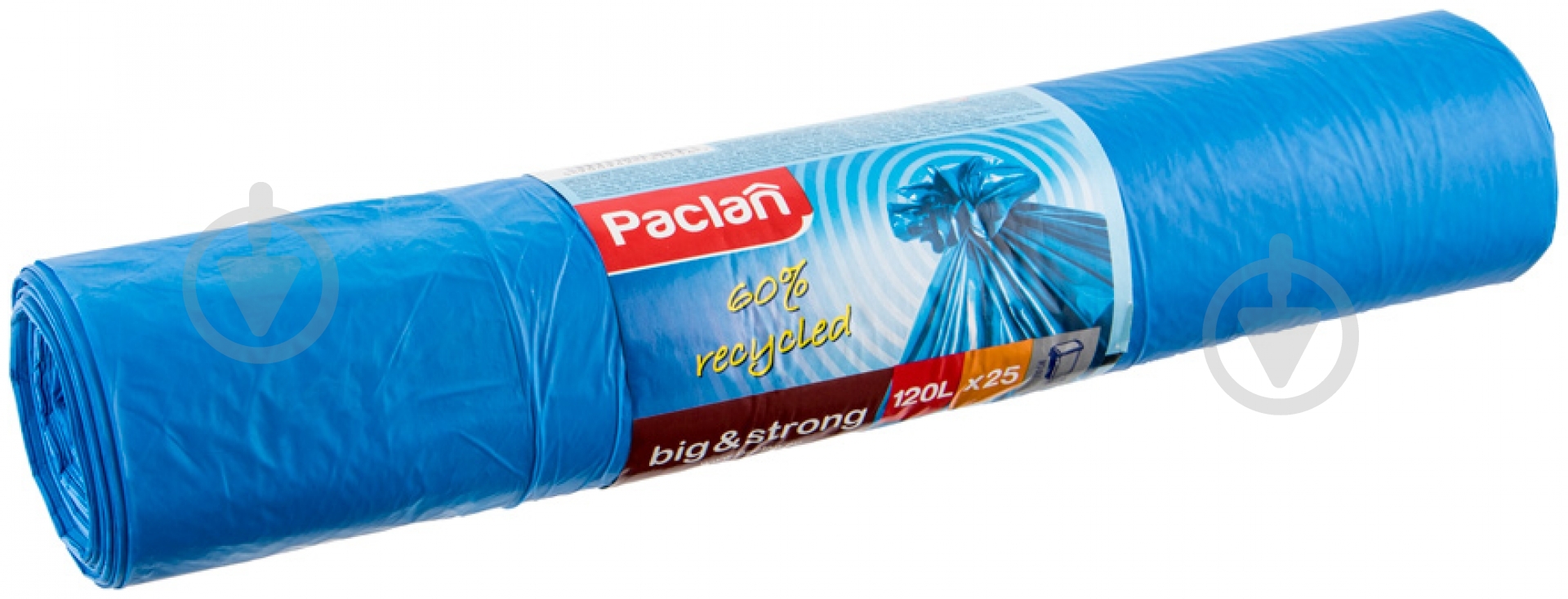 Мешки для бытового мусорамешки для строительного мусора Paclan крепкие 120 л 25 шт. (5900942132256) - фото 1