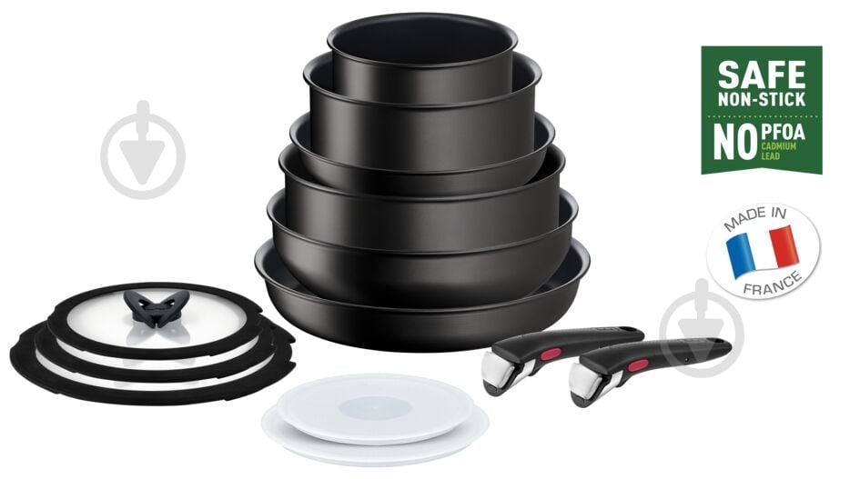 Набір посуду Tefal Ingenio Unlimited 13 предметів L7639002 - фото 3 Набір посуду Tefal Ingenio Unlimited 13 предметів L7639002 - фото 3