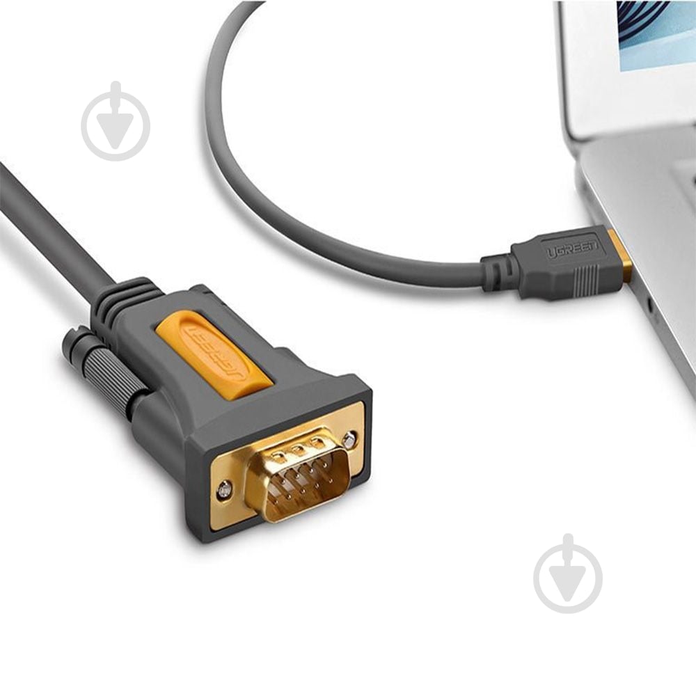 Дата-кабель UGREEN CR104 USB to DB9 RS-232 Male 3 м black (20223) - фото 3 Дата-кабель UGREEN CR104 USB to DB9 RS-232 Male 3 м black (20223) - фото 3