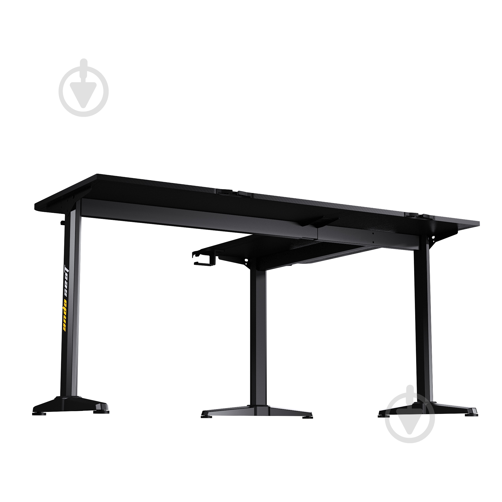 Стол компьютерный Anda Seat Wind Seeker Black (AD-D-PT-1600-01-B) 750х1600х1200 мм черный/черный (AD-D-PT-1600-01-B) - фото 5 Стол компьютерный Anda Seat Wind Seeker Black (AD-D-PT-1600-01-B) 750х1600х1200 мм черный/черный (AD-D-PT-1600-01-B) - фото 5