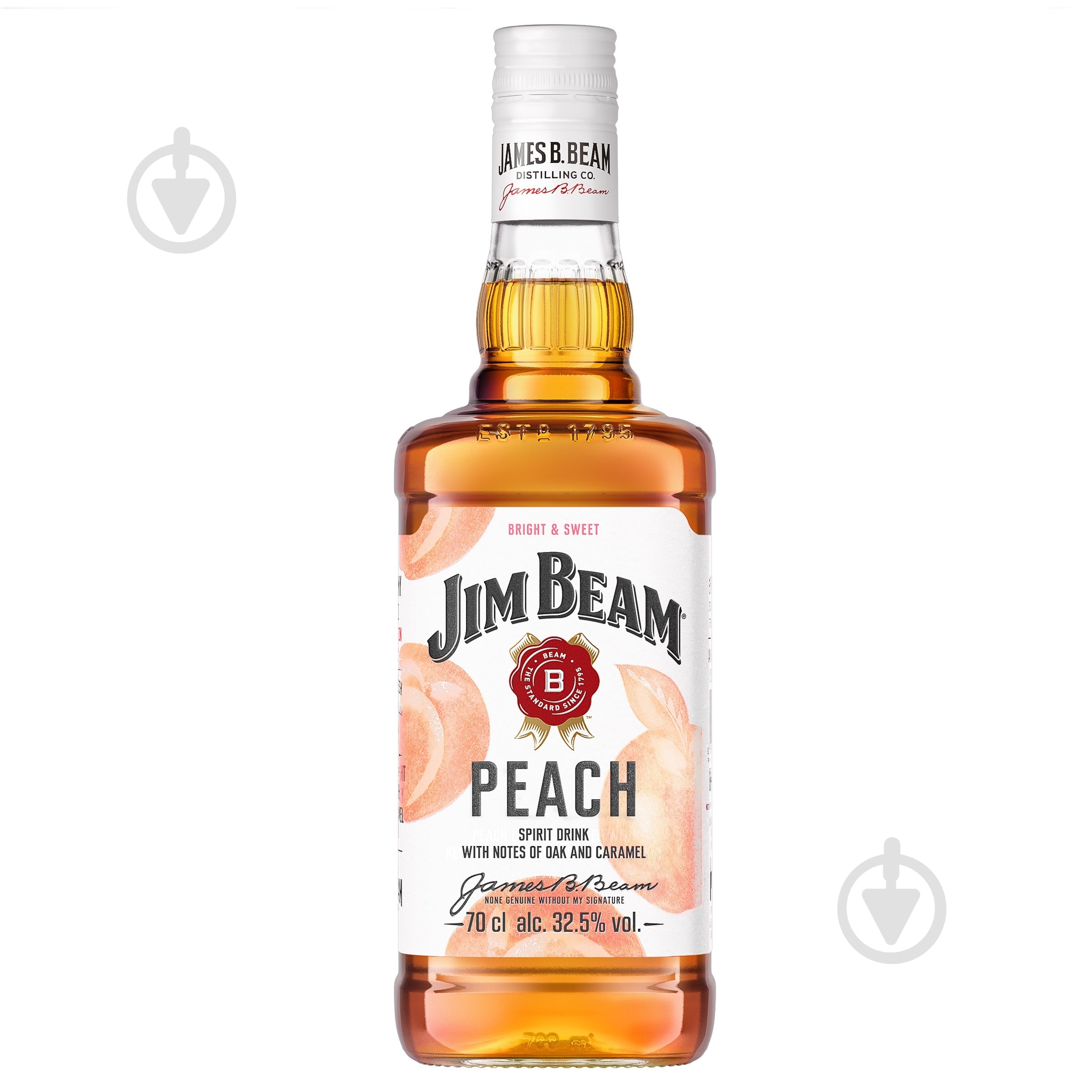 Ликер Jim Beam Peach 32,5% 0,7 л - фото 1