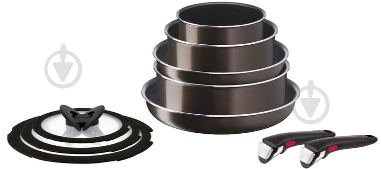 Набір посуду Tefal Ingenio XL Intense 10 предметів L1509473 - фото 1 Набір посуду Tefal Ingenio XL Intense 10 предметів L1509473 - фото 1