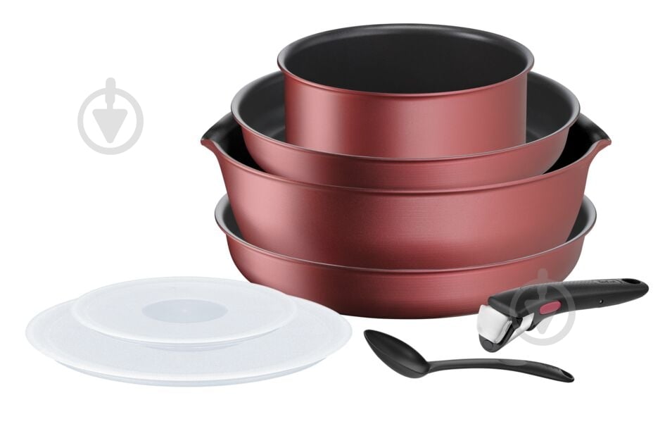 Набір посуду Tefal Ingenio Daily Chef Red L3989102 - фото 1