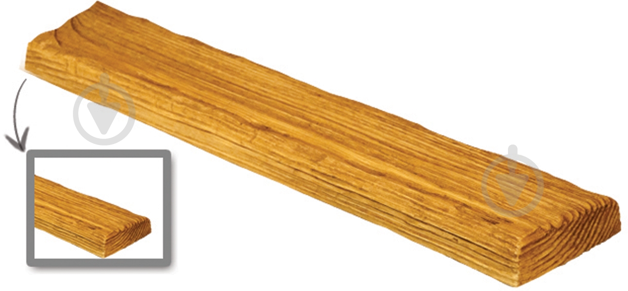 Панель декоративна DecoWood Рустік ET 306 classic 35x120x2000 мм світлий - фото 2