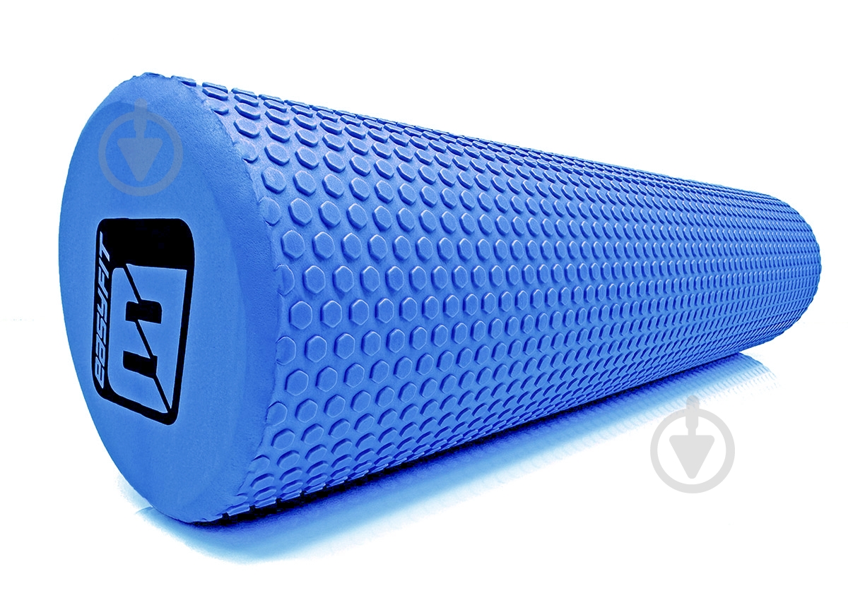 Массажный ролик EasyFit Foam roller синий 60 см - фото 1