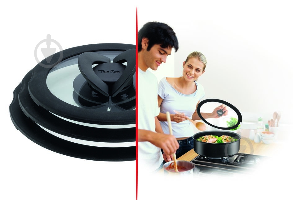Крышка Tefal 22 см Ingenio L9936482 - фото 6 Крышка Tefal 22 см Ingenio L9936482 - фото 6
