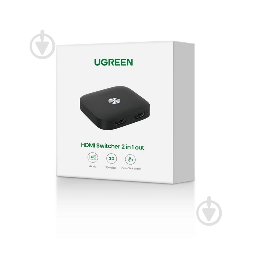 Сплиттер UGREEN CM333 HDMI 2.0 2x1 Switcher Black (80126) - фото 9 Сплиттер UGREEN CM333 HDMI 2.0 2x1 Switcher Black (80126) - фото 9