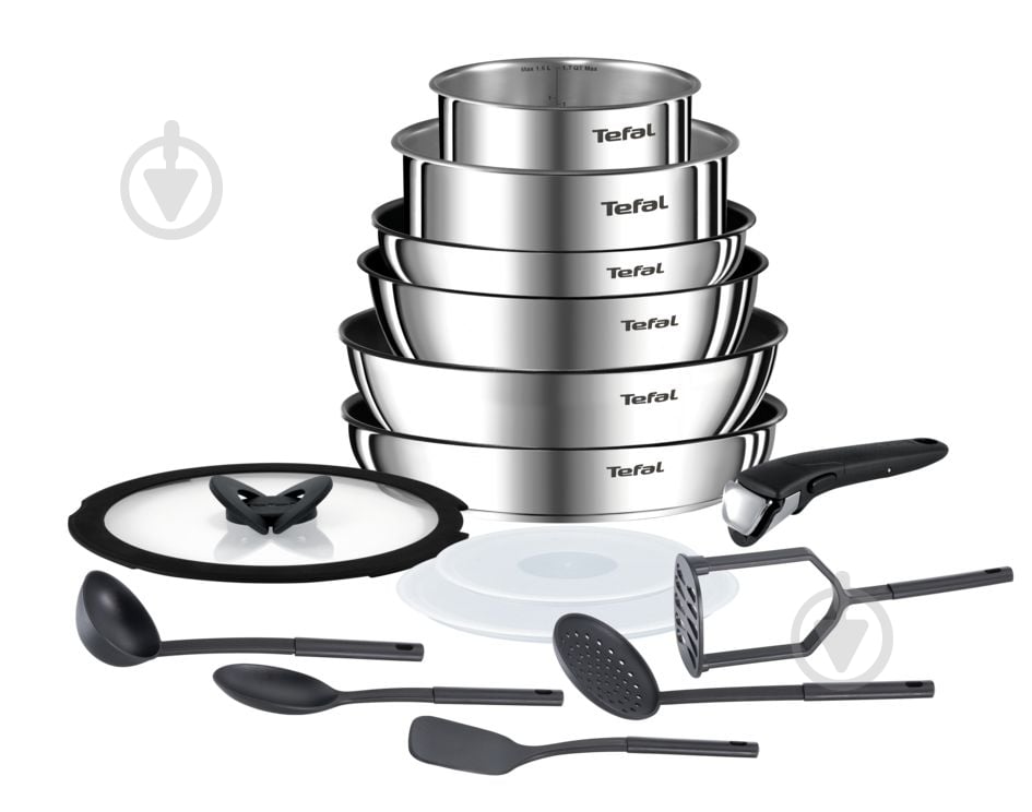 Набор посуды Tefal Ingenio Emotion 15 предметов L925SF14 - фото 1 Набор посуды Tefal Ingenio Emotion 15 предметов L925SF14 - фото 1