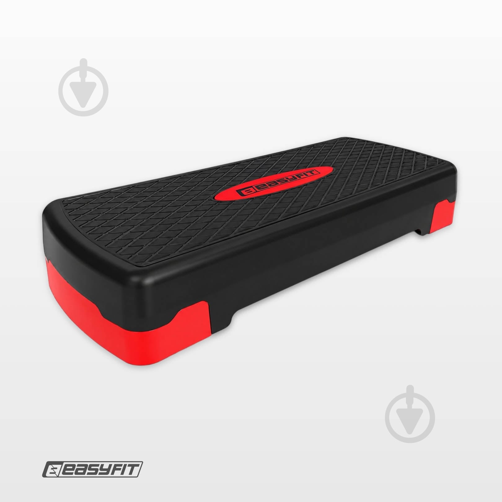 Степ-платформа EasyFit 2-ступінчаста чорний з червоним - фото 4