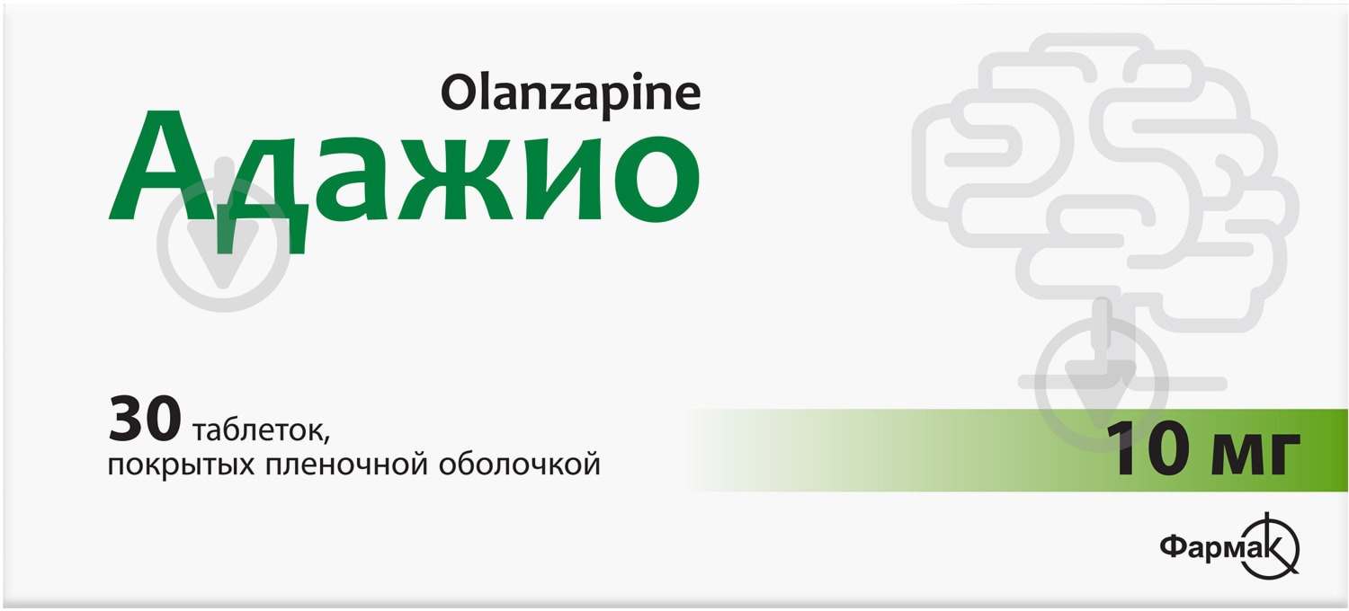 Адажио 3 блістера по 10 шт таблетки 10 мг - фото 1