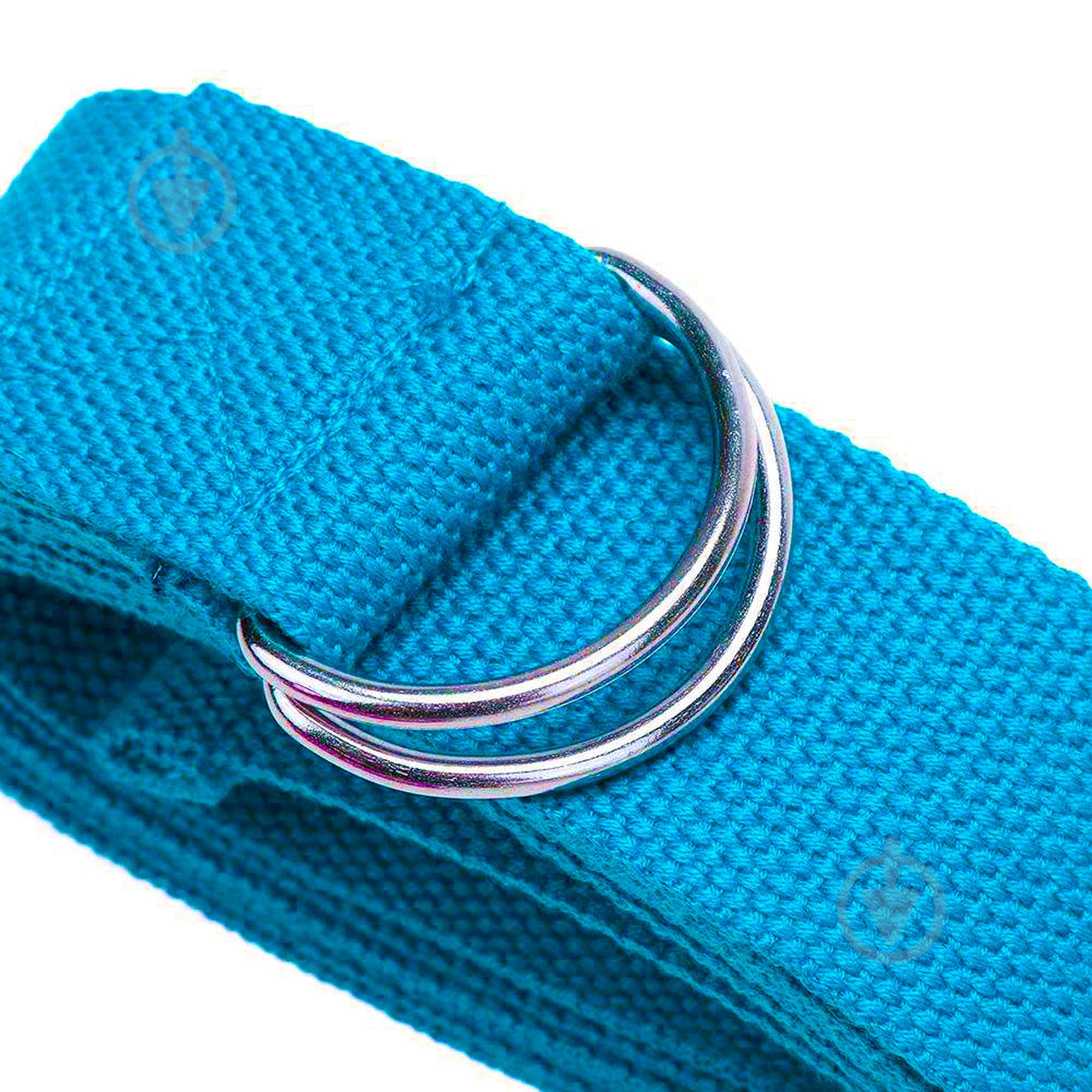 Ремінь для йоги EasyFit блакитний EF-1830 - фото 3