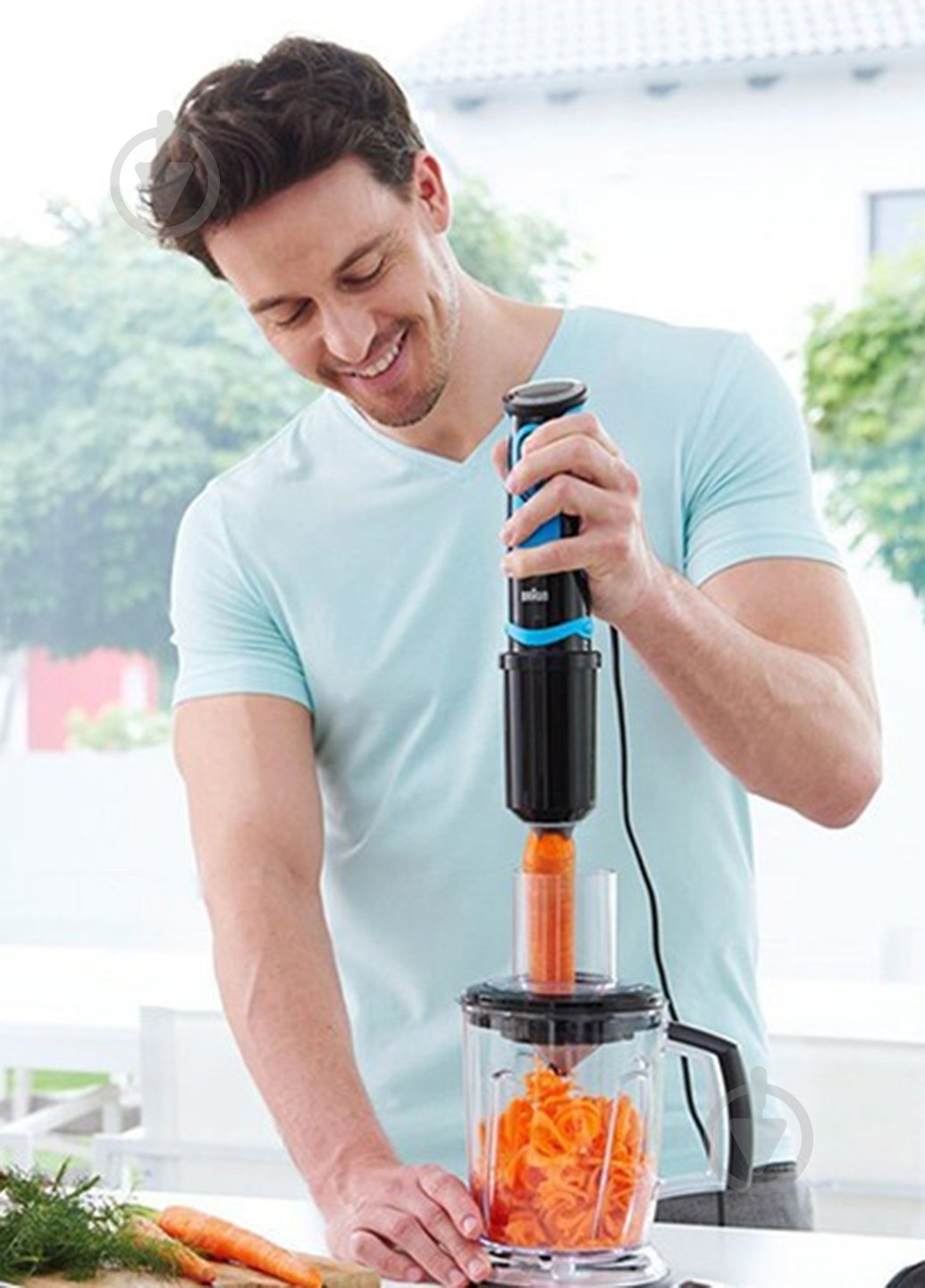 Блендер погружной Braun MQ 5064 BK/BL SHAPE - фото 11