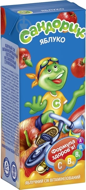 Сок Сандорик Яблоко 200 мл - фото 1 Сок Сандорик Яблоко 200 мл - фото 1
