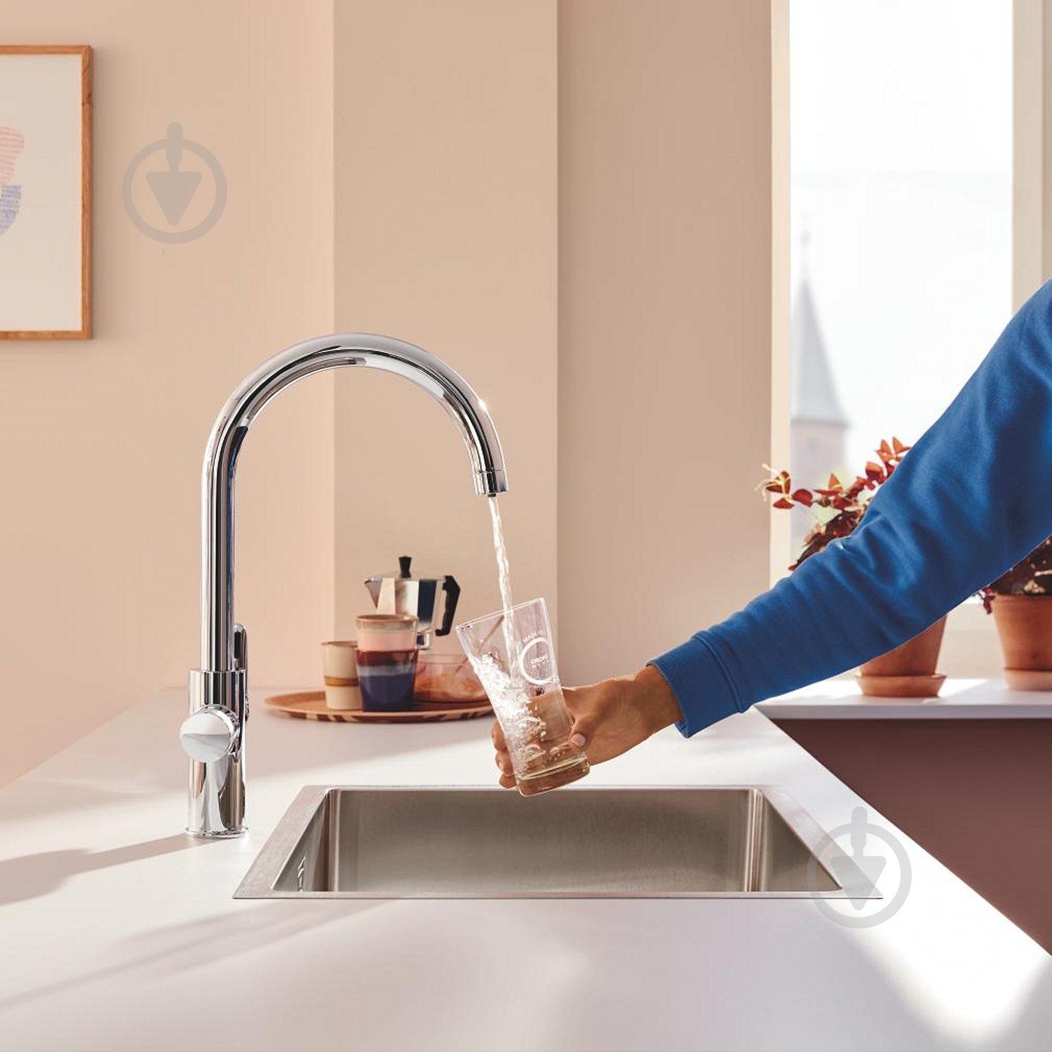 Смеситель для кухни Grohe Blue Pure StartCurve 30592000 з фільтром Blue S-Size 40404001 и головкой 6 - фото 7