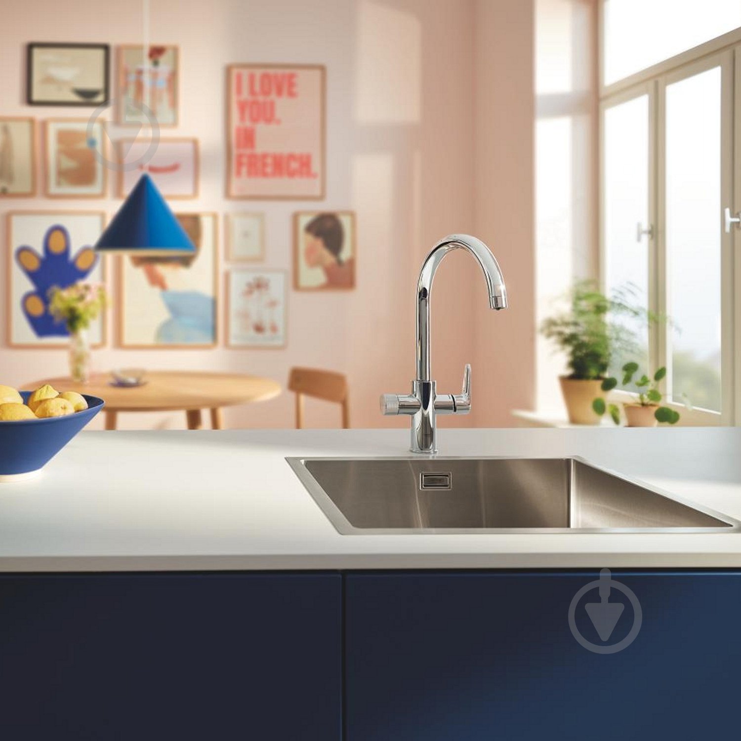 Смеситель для кухни Grohe Blue Pure StartCurve 30592000 з фільтром Blue S-Size 40404001 и головкой 6 - фото 8