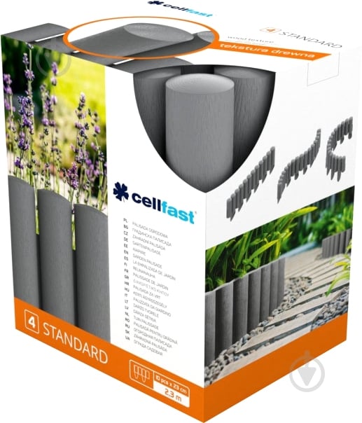 Огорожа для газону Cellfast Standart 2,3 м сіра - фото 3