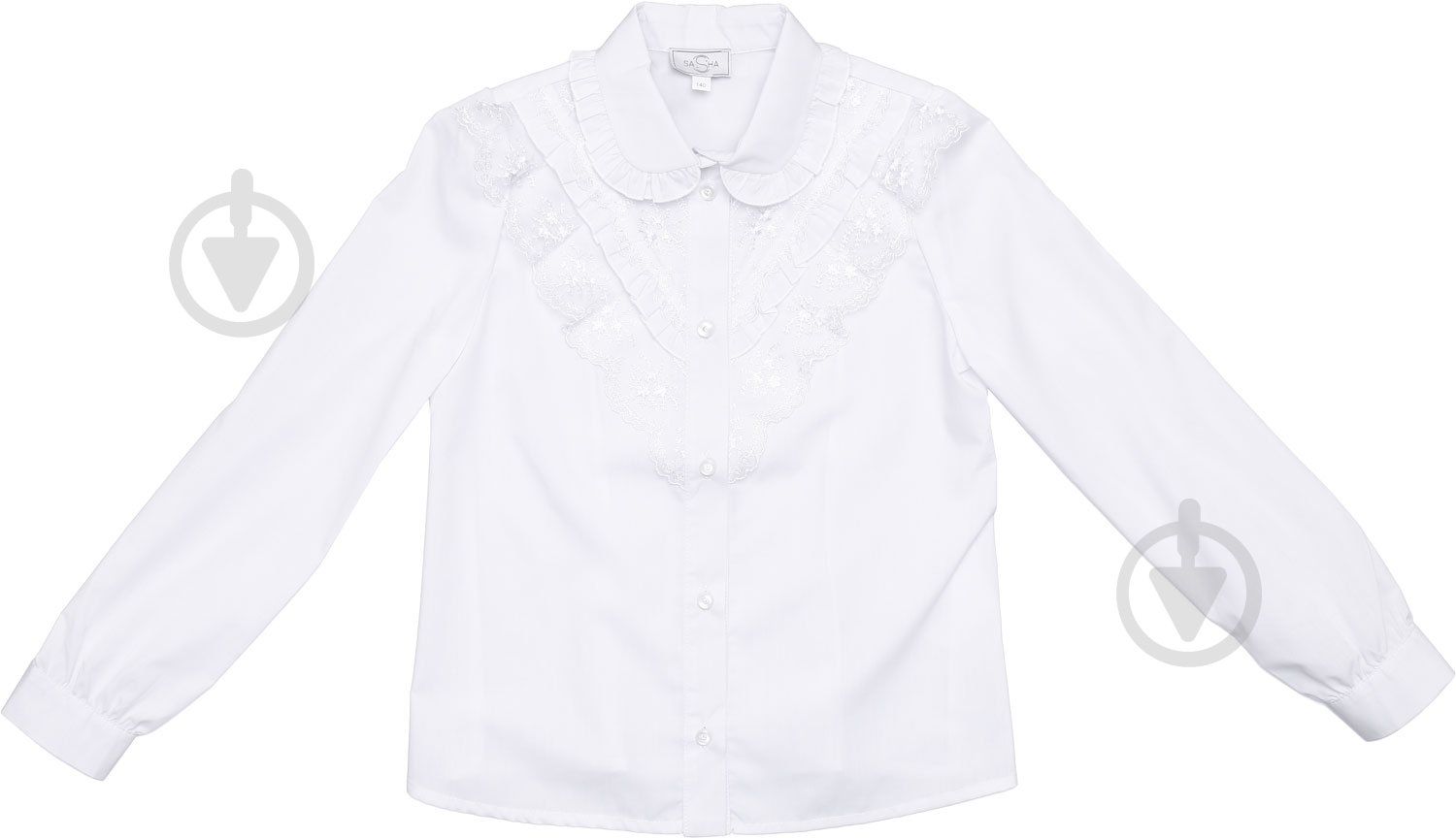 Блуза Sasha р.140 белый 4386 - фото 2 Блуза Sasha р.140 белый 4386 - фото 2