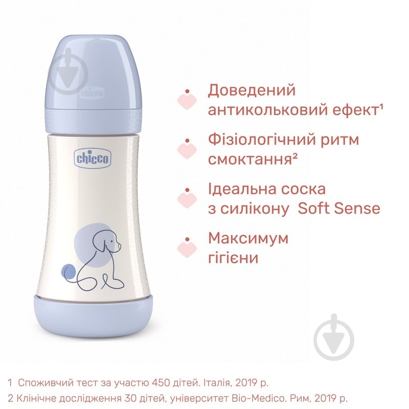Бутылочка анатомическая PERFECT 5 Puppy 240 мл 2 м+ - фото 4
