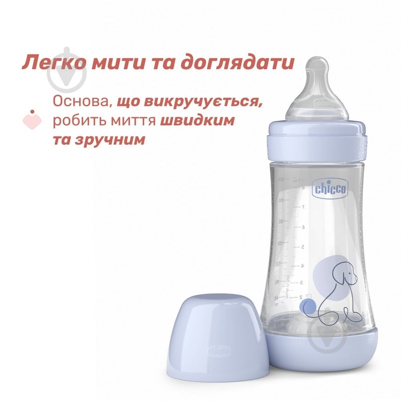 Бутылочка анатомическая PERFECT 5 Puppy 240 мл 2 м+ - фото 3