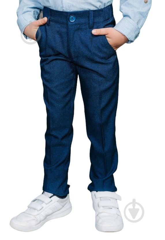 Штани для хлопчиків West-Fashion А780 Relaxed Fit р.128 синій - фото 1