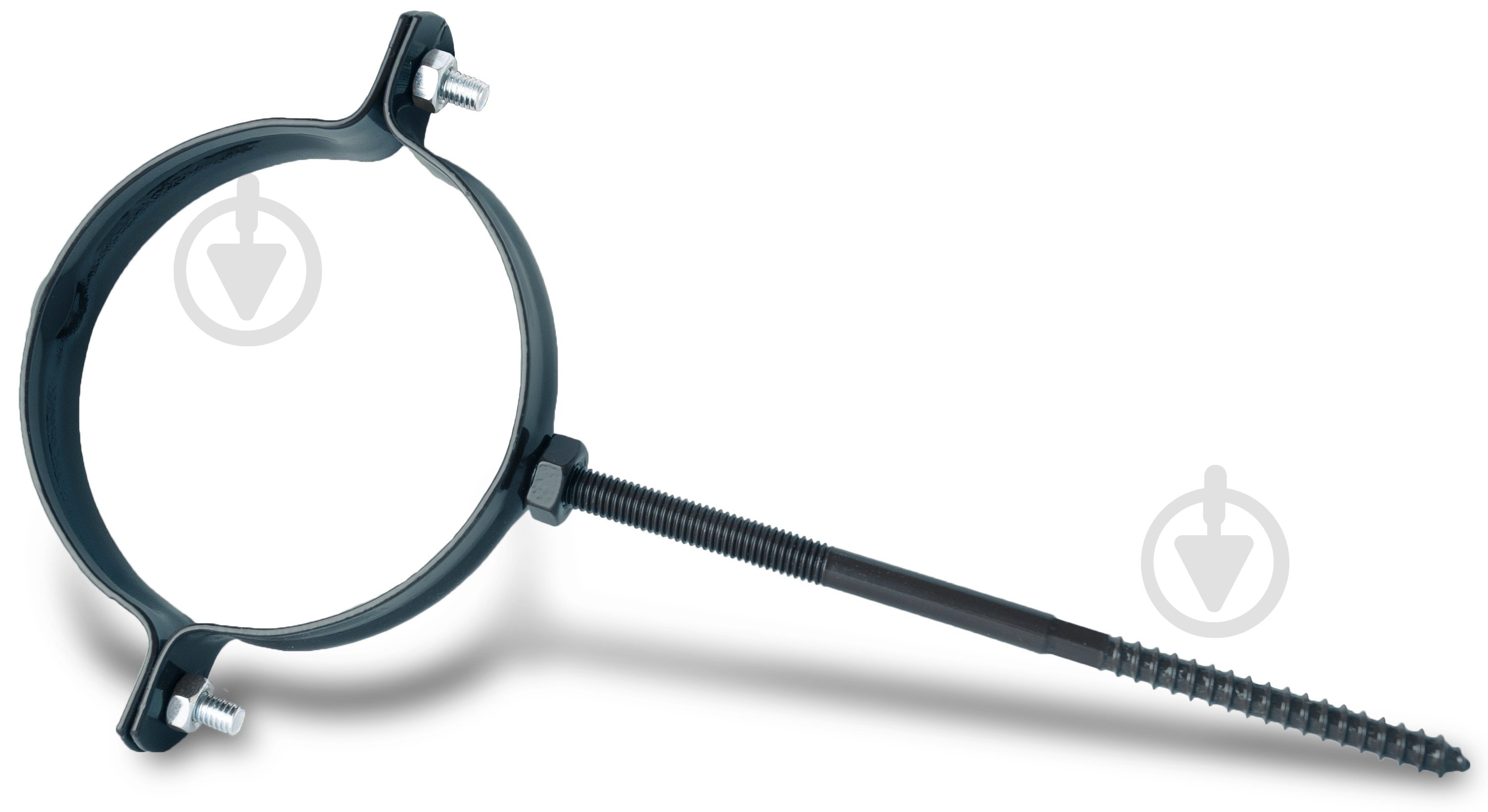 Кронштейн труби металевий Сяйво L=160 мм D=85 мм графіт - фото 1 Кронштейн труби металевий Сяйво L=160 мм D=85 мм графіт - фото 1