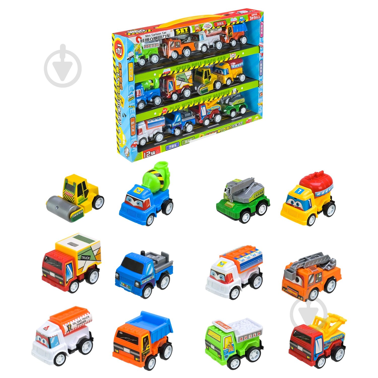 Машинка Shantou 12 шт. 5859 - фото 1