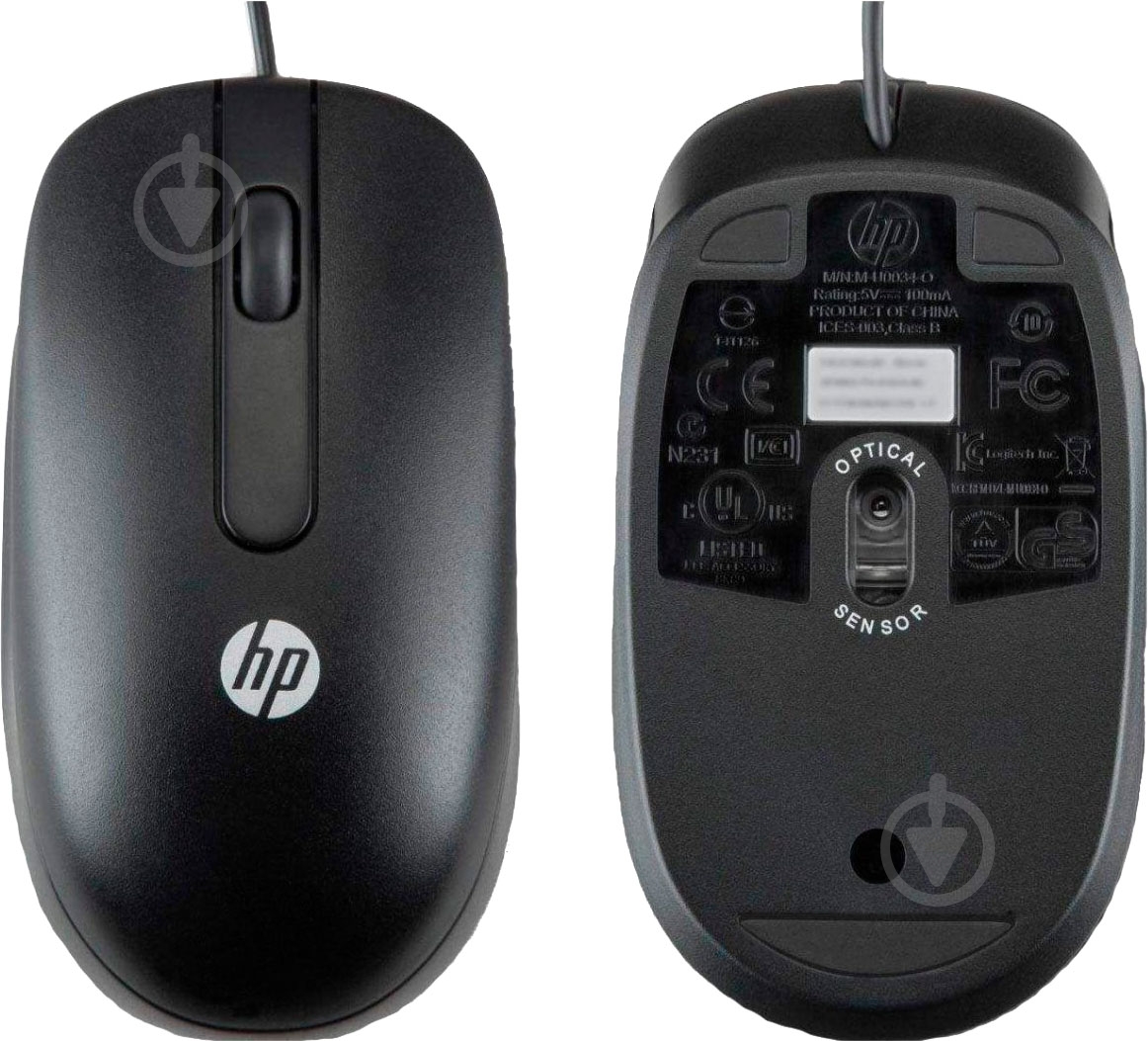 Мышь HP USB 1000dpi Laser Mouse (QY778A6) - фото 1