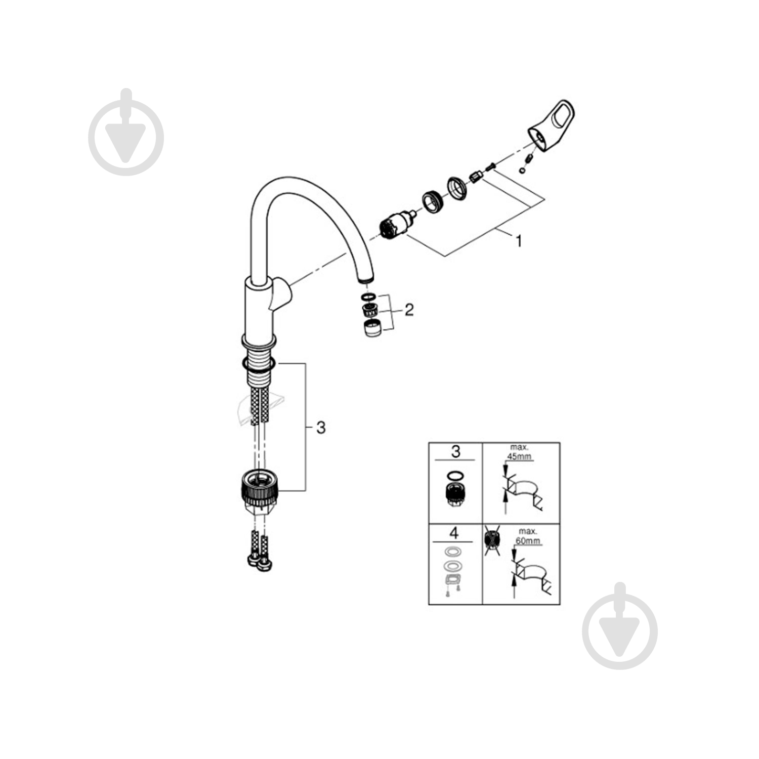 Смеситель для кухни Grohe Start Flow 31555001 - фото 3