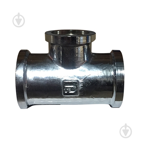 Тройник редукционный ВВВ FADO S.r.l T04C хром 3/4 "x1/2 "x3/4" - фото 1