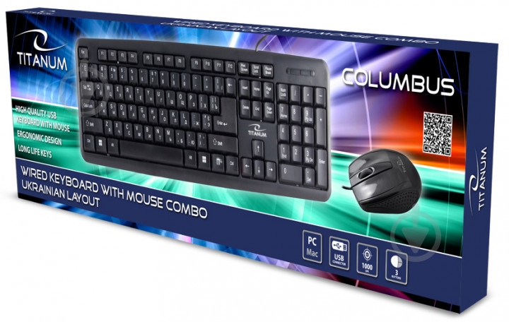 Комплект клавиатура и мышь Esperanza KBRD+MOUSE USB TK110UA - фото 4