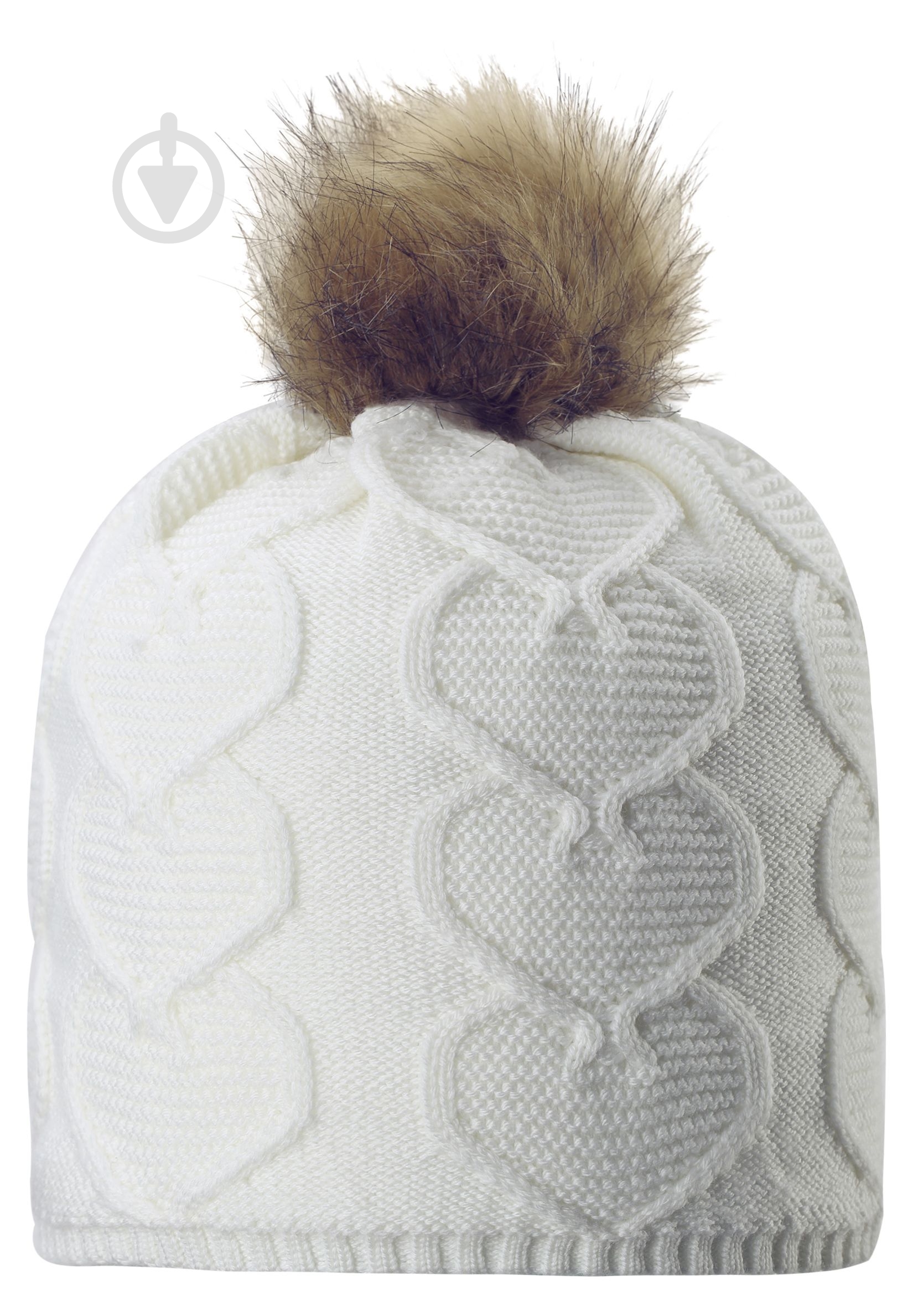 Шапочка детская для девочки Reima Knitt р.56 белый 538082-0100 - фото 3