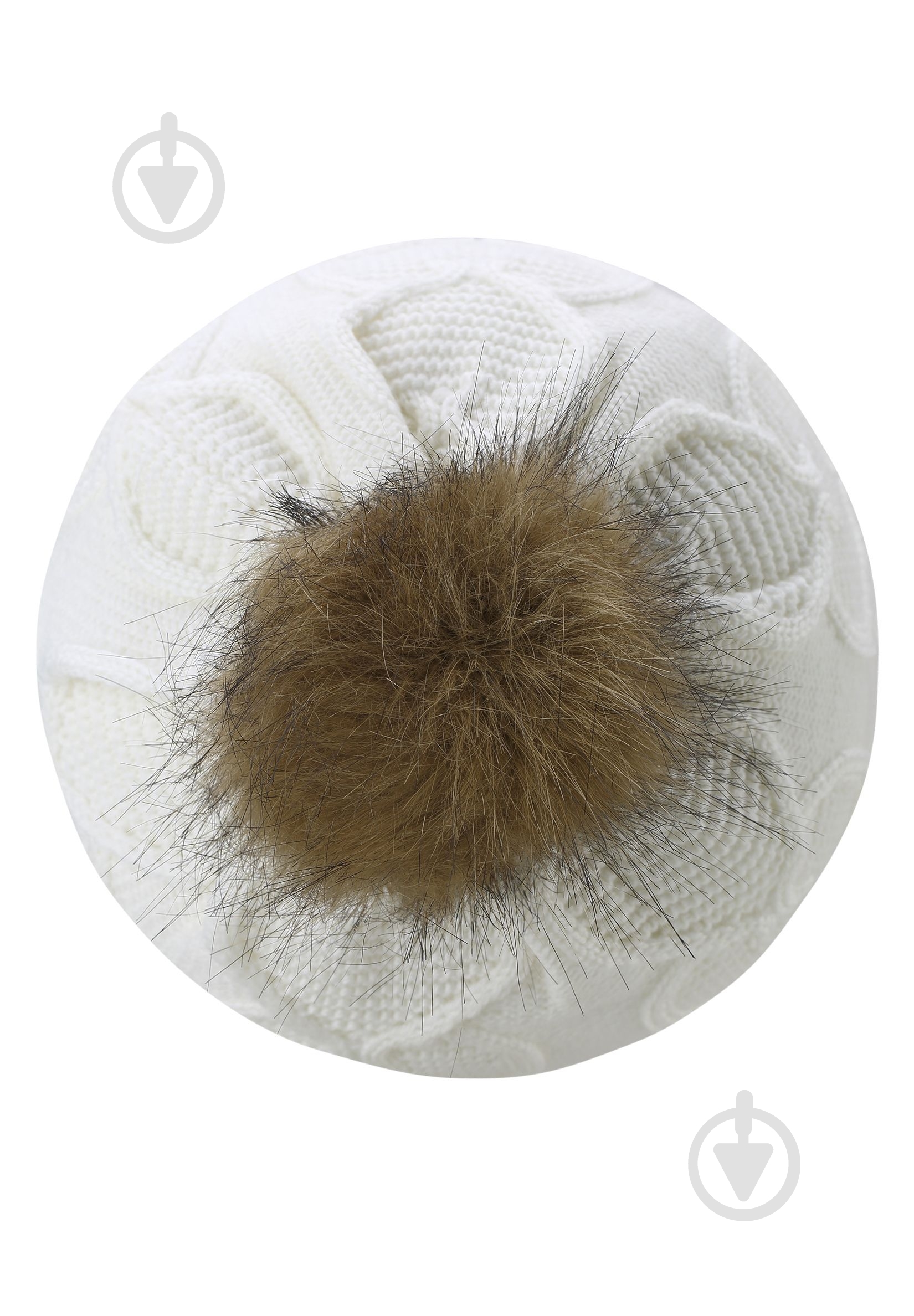 Шапочка детская для девочки Reima Knitt р.56 белый 538082-0100 - фото 4