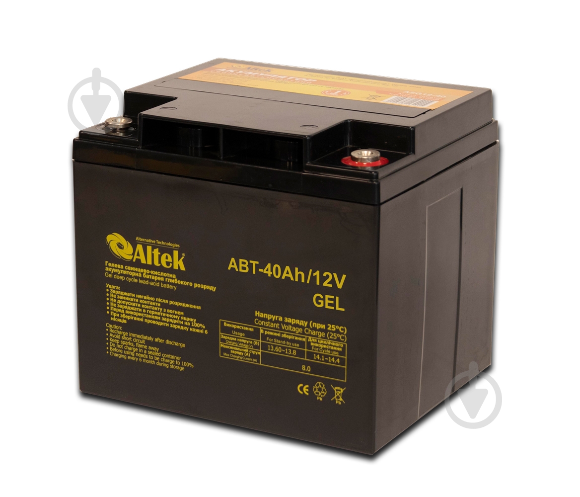 Аккумулятор Altek ABT-40Аh/12V GEL - фото 1