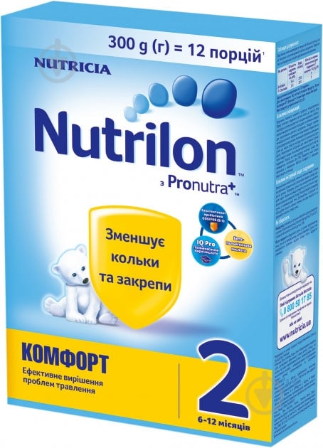 Суха суміш Nutrilon Комфорт 2 300 г - фото 1